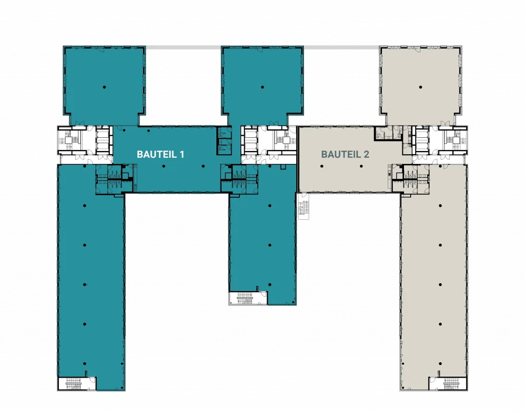 Gebäudeplan vom Trevista in Eschborn
