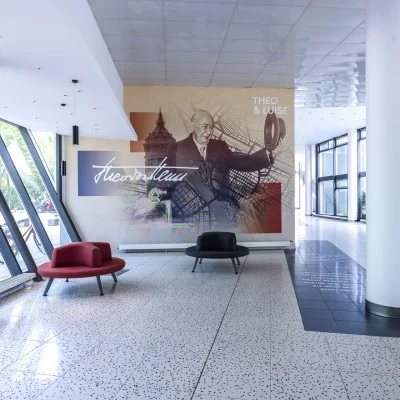 Foyer vom Gebäude Theo und Luise in Mannheim.